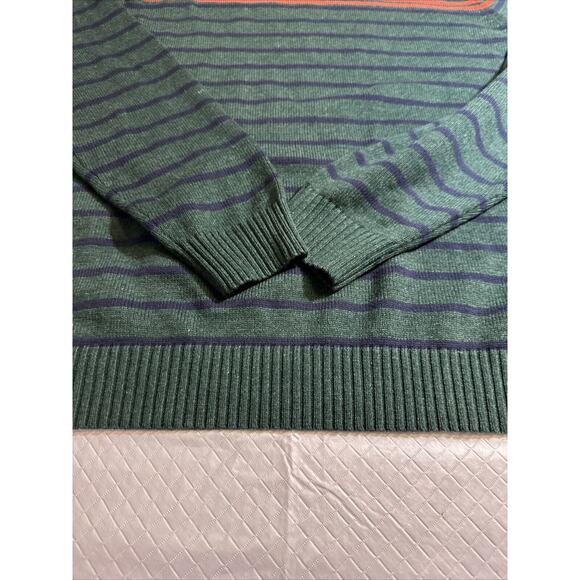 Izod Sweater Men’s‎ XXL Multicolor Stripe Long Sleeve Pullover Knit Classic - Picture 3 of 7